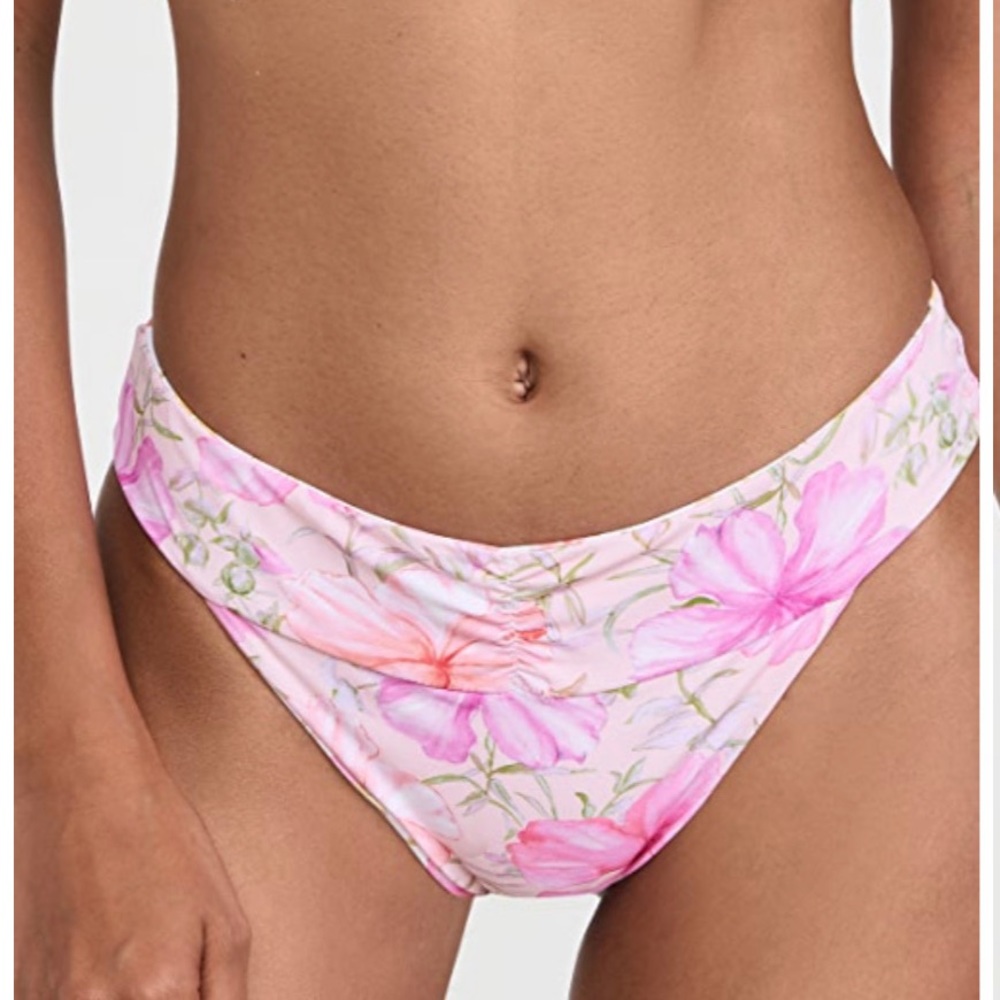 NWT LoveShackFancy x Hurley - Hibiscus Reversible Bikini Bottoms sz L